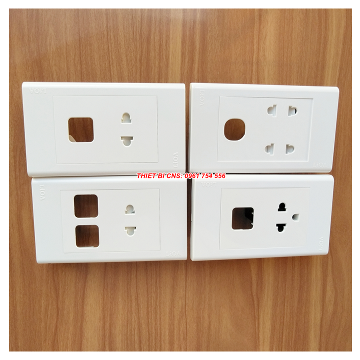 Ổ cắm với mặt lỗ công tắc LiOA - Dòng E18S Chính hãng