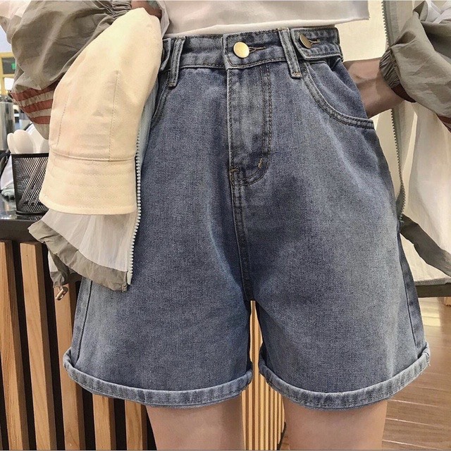 Quần Sọt Jeans Lửng Lưng Cao Chuẩn Form ULZZANG