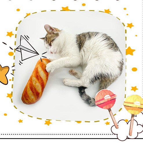 ĐỒ CHƠI BÁNH MÌ NHỒI BÔNG GẤU BÔNG HÌNH BÁNH MÌ NHỎ DỄ THƯƠNG CHO BÉ