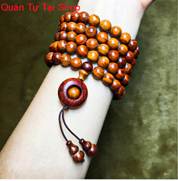 Vòng tay phong thủy gỗ đàn hương đỏ