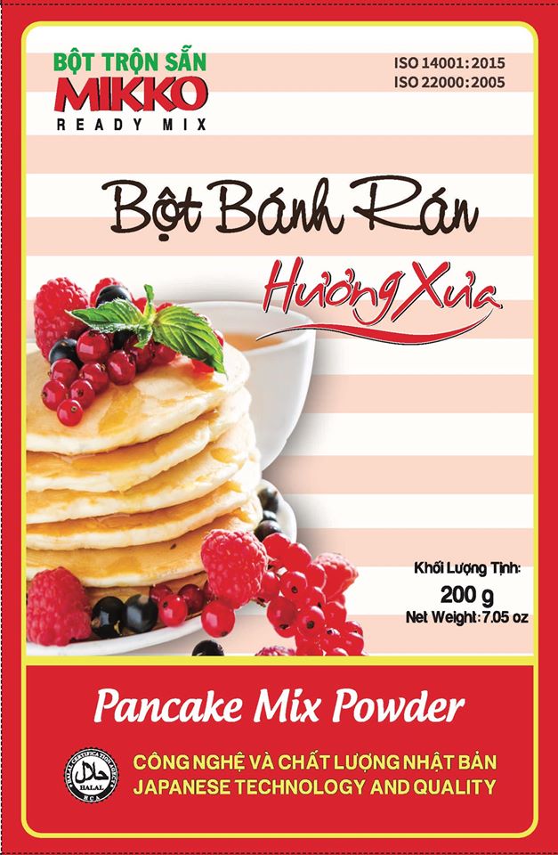 Bột bánh Pancake 200gr - Mikko Hương Xưa