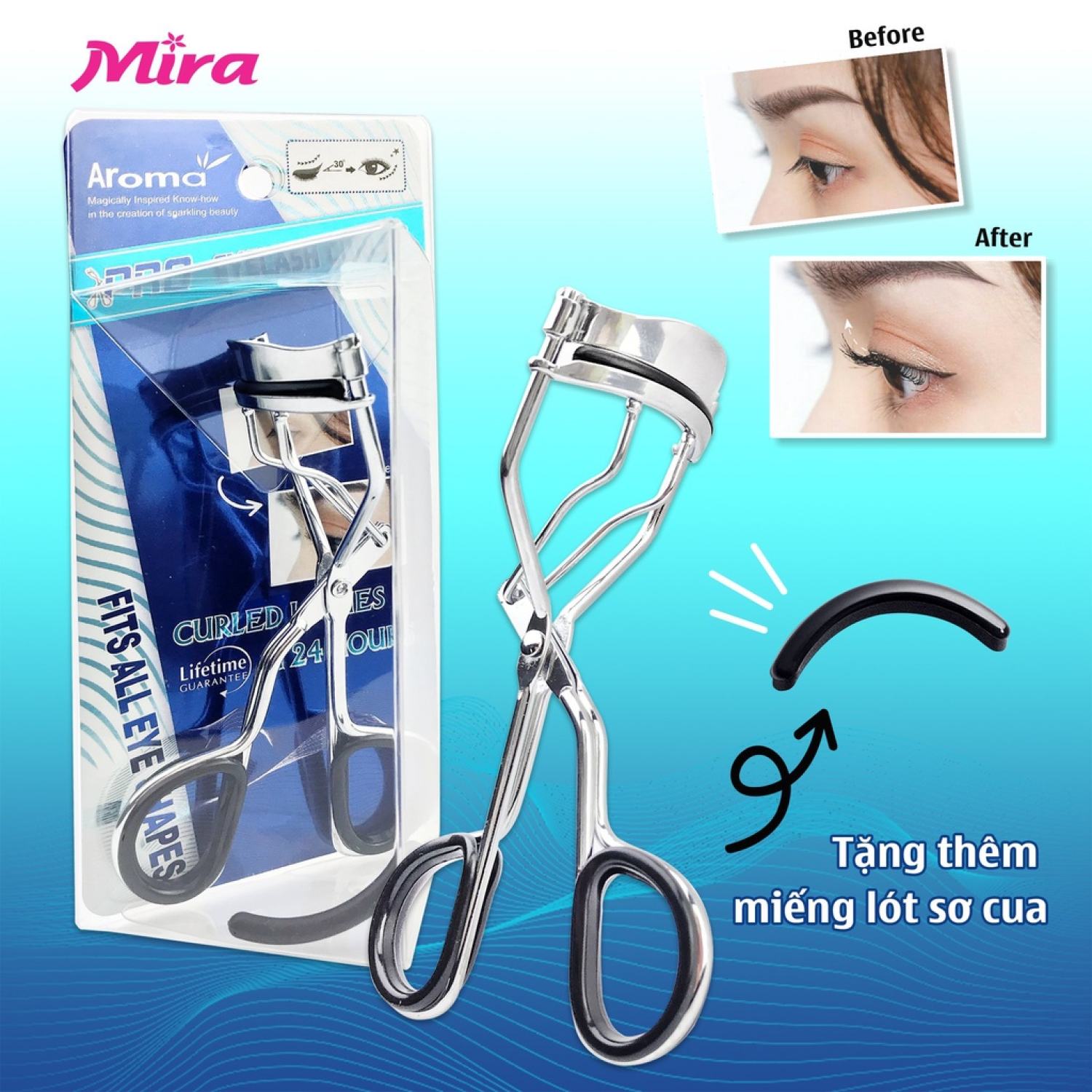 Bấm Cong Mi 24h Mira Aroma Eyelash Curler