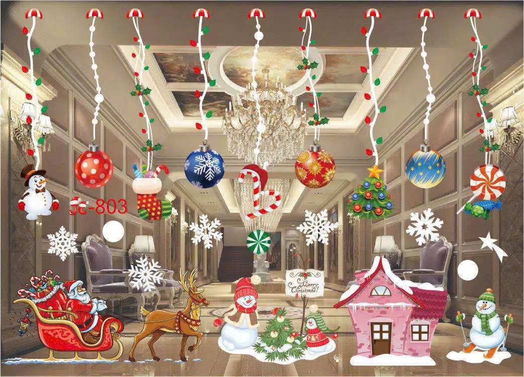 ( 003) Decal trang trí tường Noel