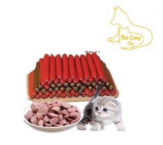 Combo 10 cây Xúc Xích Cho Chó Mèo Hamster Thú Cưng Giàu Dinh Dưỡng Giàu thumbnail