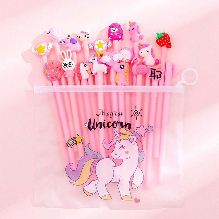 Set 10 Bút Nước Hoạt Hình Siêu Cute (màu đen)