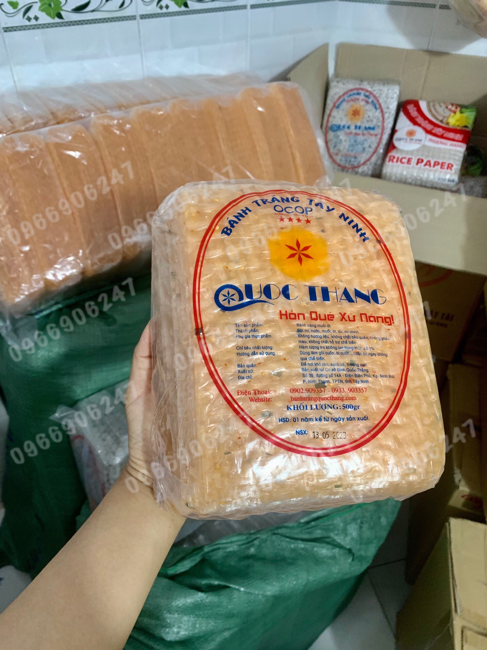 Bánh tráng mè đen Tây NInh 500gr
