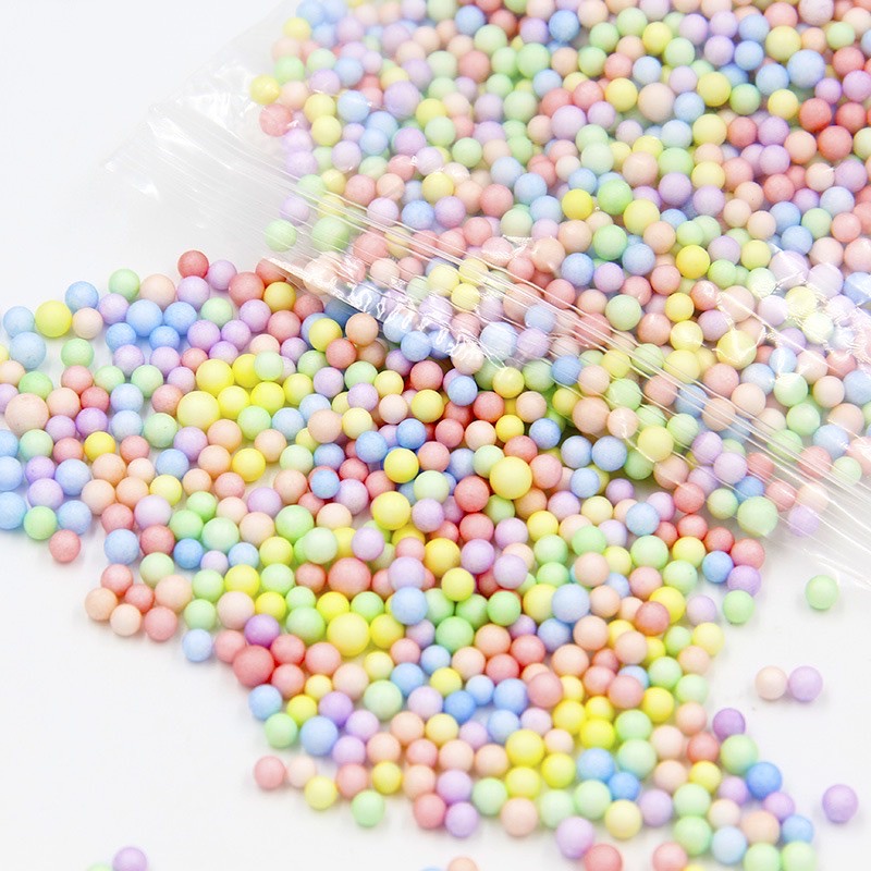Hạt xốp mini pastel / hạt pompom nhiều màu sắc trang trí