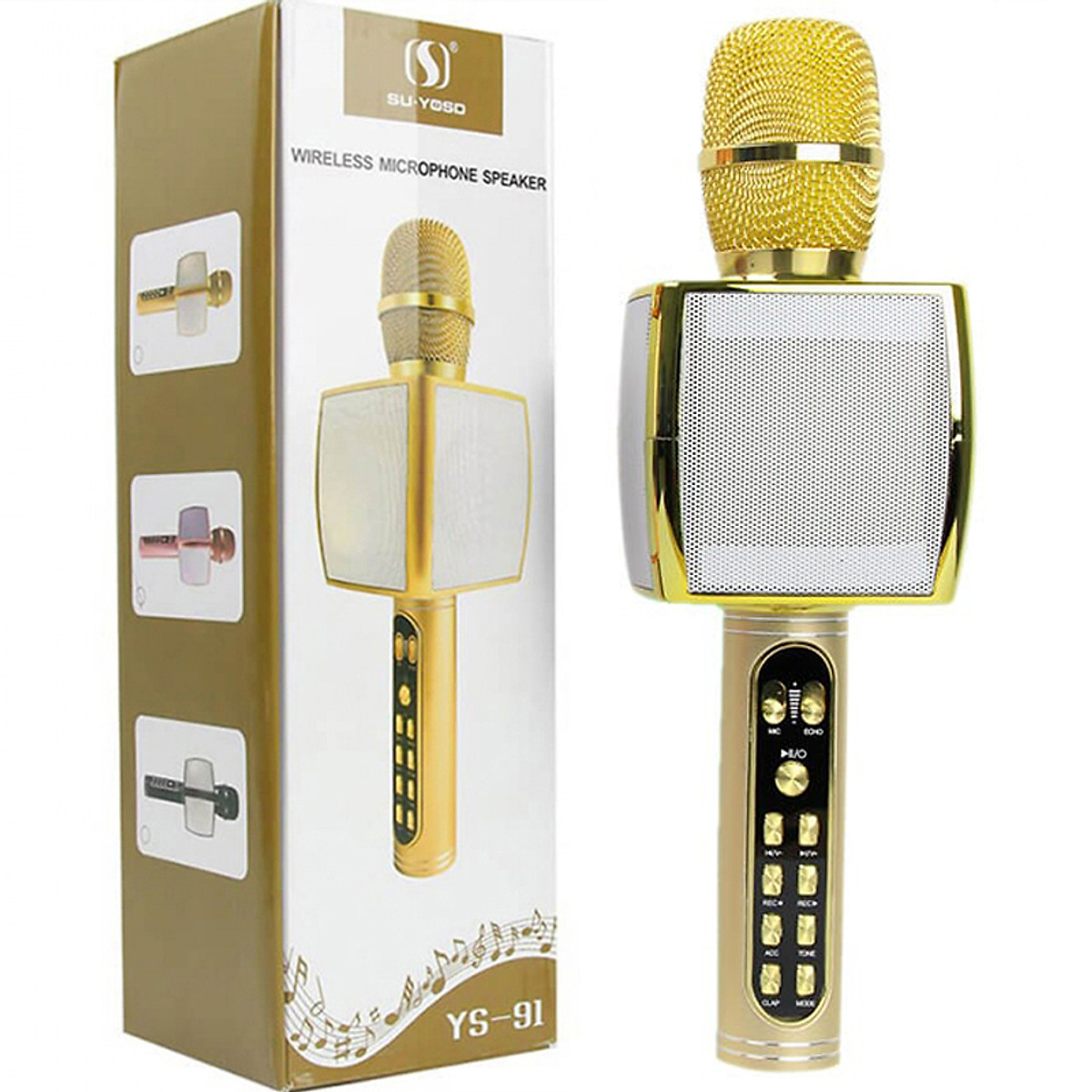[HCM]Micro Hát Karaoke YS 91 - Mic Hát Karaoke Kiêm Loa Bluetooth Version 2