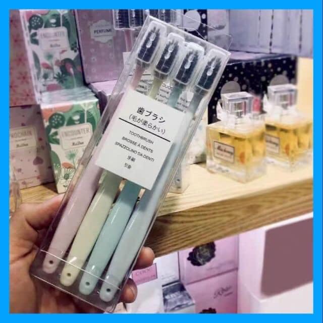 set 4 Bàn chải đánh răng lúa mạch mụi