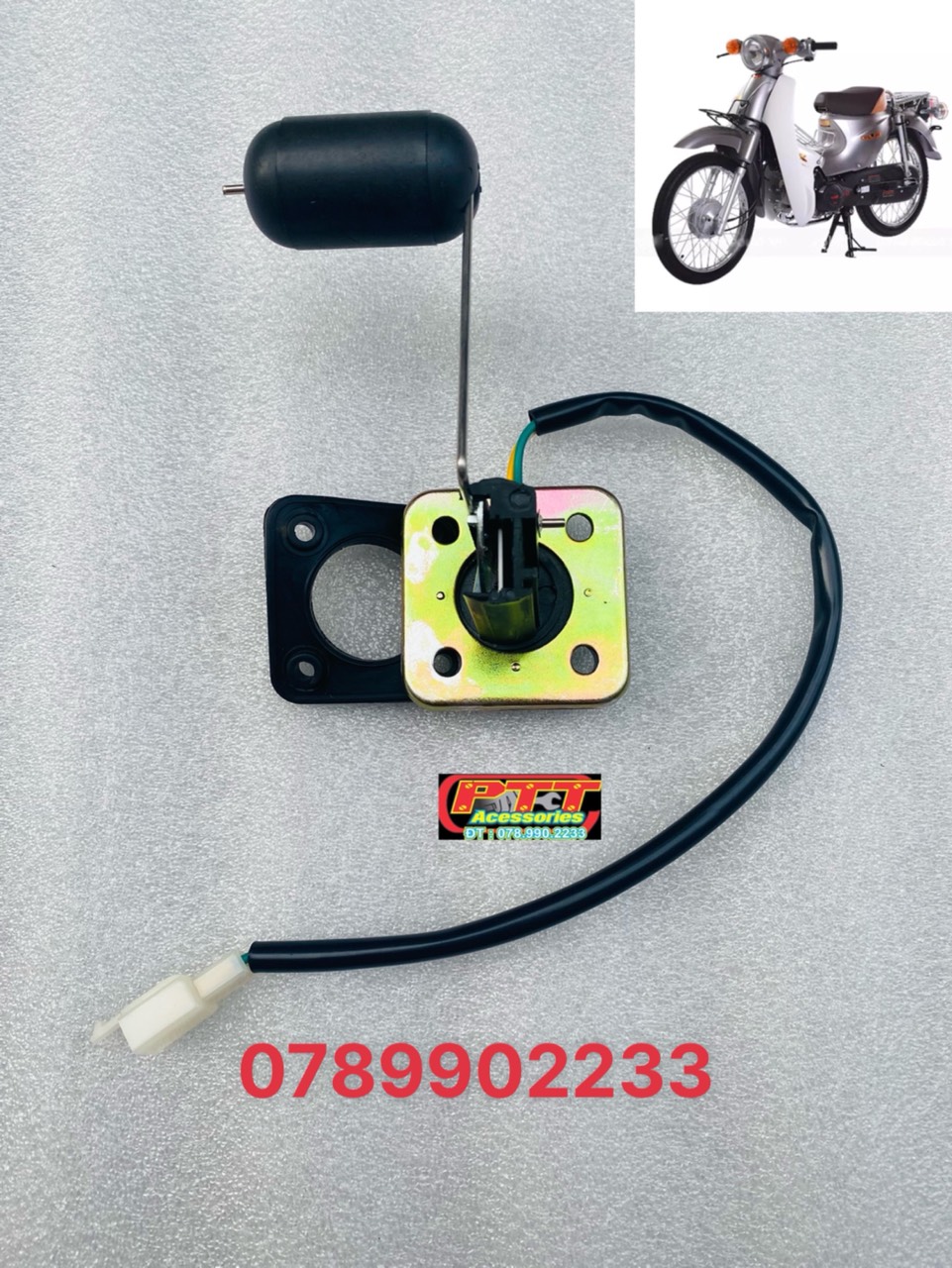 Phao báo xăng xe cub mới