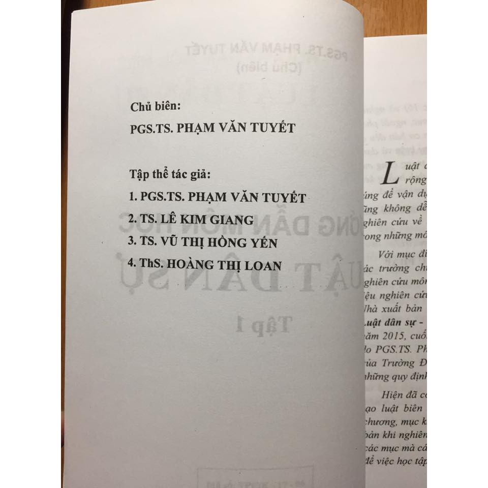 Sách - Hướng dẫn môn học luật dân sự tập 1 và 2