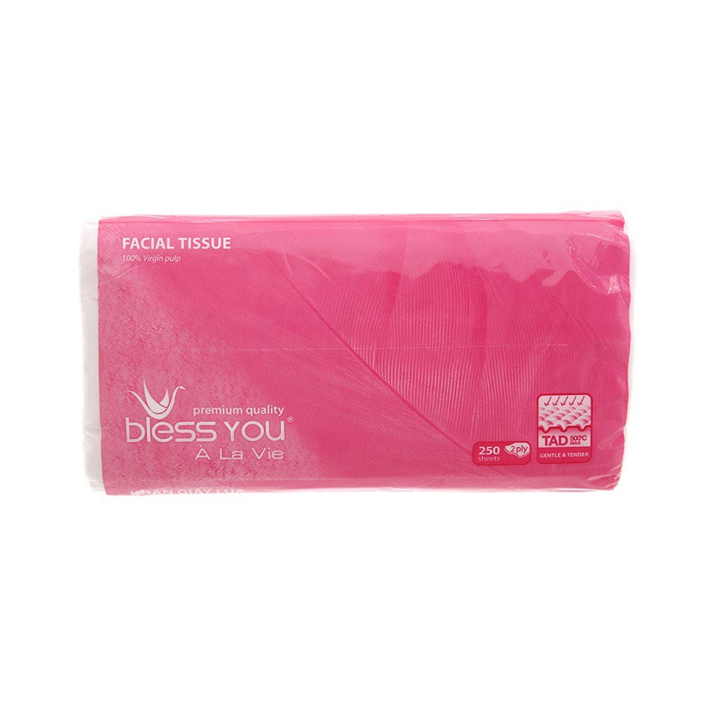 Khăn Giấy Lụa Bless You 2 Lớp Cao Cấp 250 Tờ