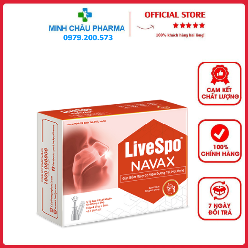 Dung dich vệ sinh tai mũi họng Livespo Navax Chuyên