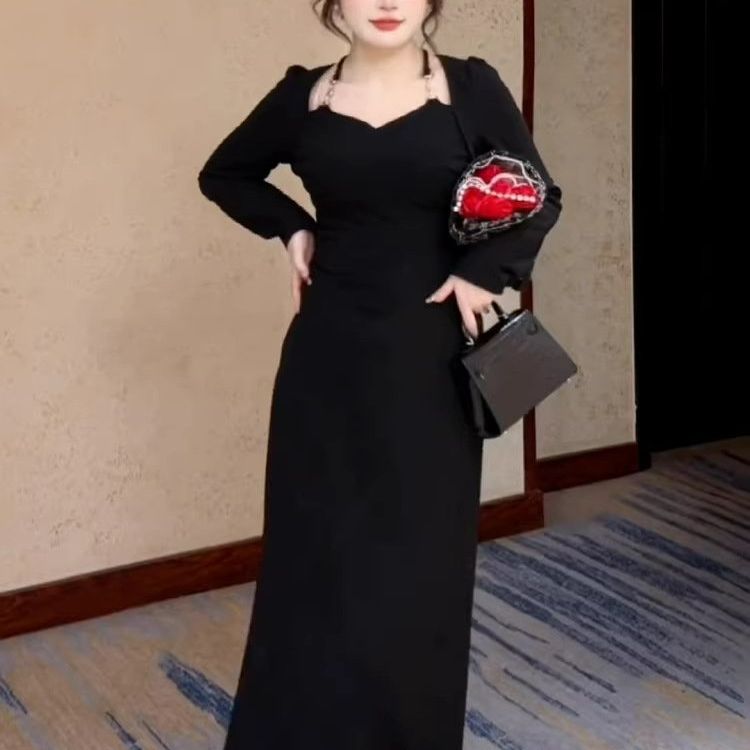 MIMI BigSize [45-100kg] Đầm BigSize Tay Dài Dáng Ôm BS301