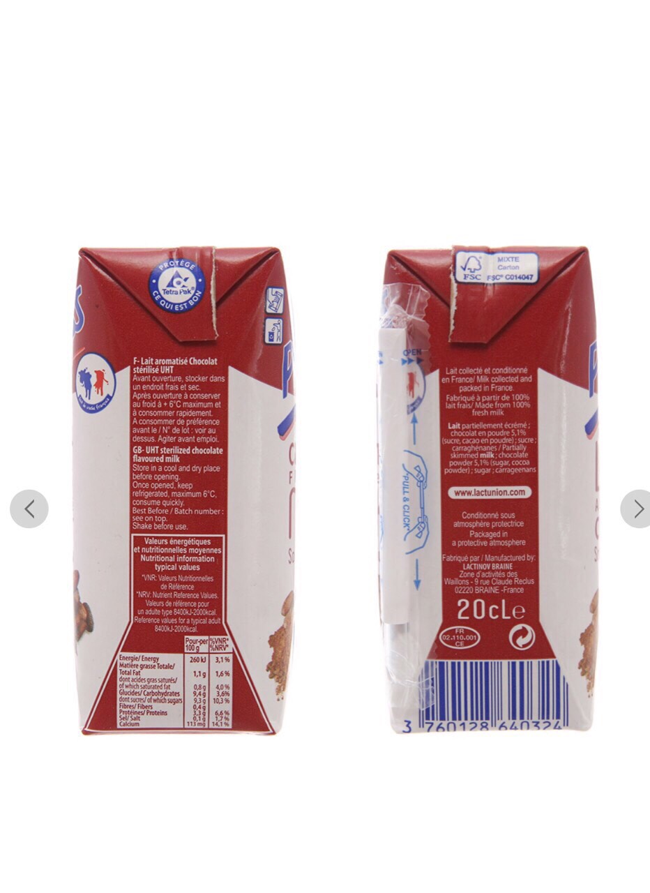 [HCM]( DATE MỚI NHẤT )Thùng 24x200ml SỮA TƯƠI PROMESS SOCOLA
