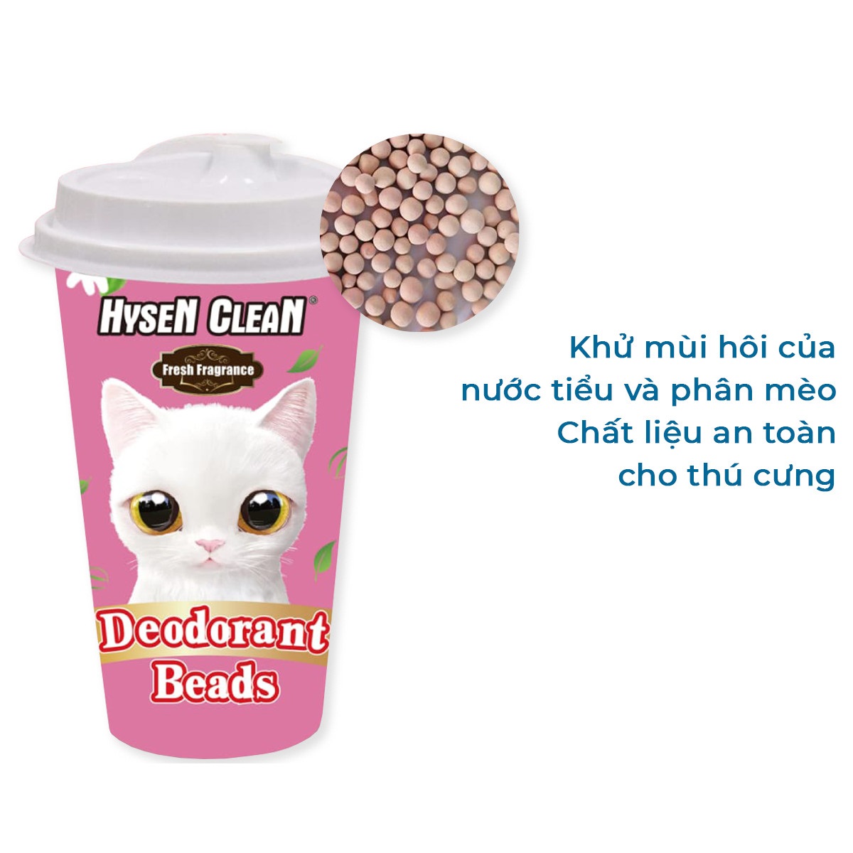Hạt khử mùi cát mèo Cature, Viên khử mùi cát mèo nhiều mùi Hộp 450ml