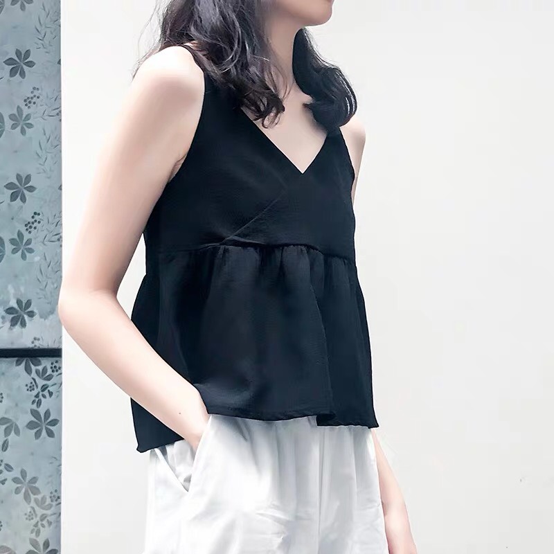 Set áo hai dây quần đũi sang chảnh