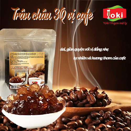 Trân châu 3Q vị cafe Yoki