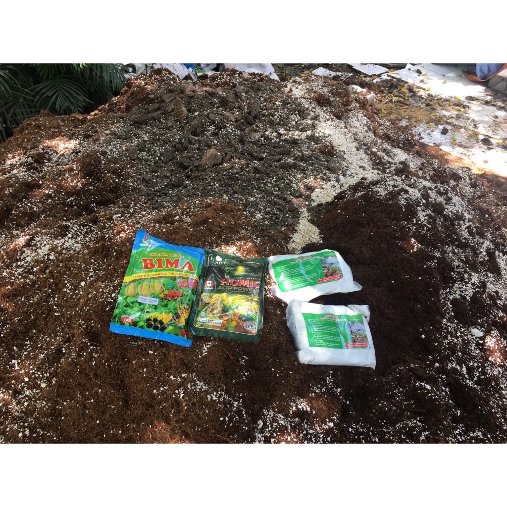 [Bao 1 kg] Trichoderma BIMA (giá sỉ) Men vi sinh/ nấm đối kháng/ Chế phẩm sinh học Bima+ phân chuồng