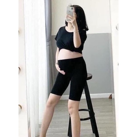 Quần legging lửng bầu có chun chỉnh (kiểu trên gối)