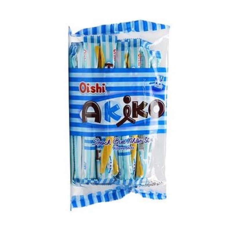 Bánh que Akiko nhân sữa túi 160g (8g x 20 que)