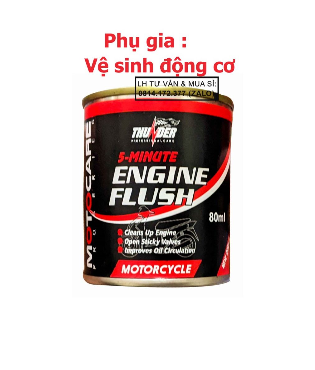 Lon phụ gia làm sạch động cơ xe máy Thunder. Engine Flush 100ml