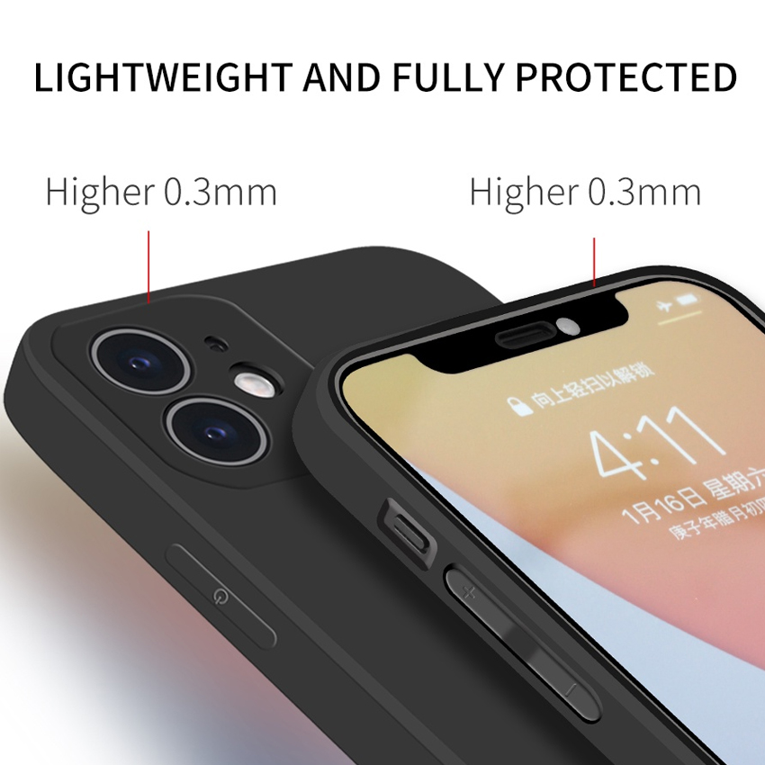 Ốp Lưng Iphone Cạnh Vuông Hình Cặp Đôi Bắn Tim Cute BVC 6/6plus/6s/6splus/7/7plus/8/8plus/x/xr/xs/11/12/pro/max/promax