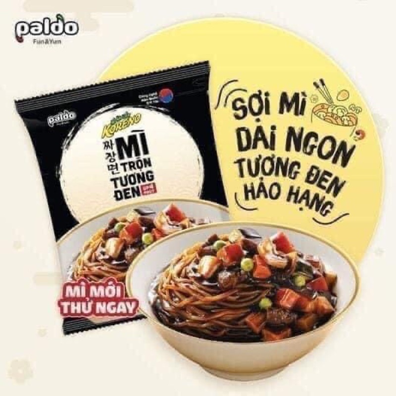 Mỳ trộn tương đen koreno chuẩn hàn quốc gói 78g