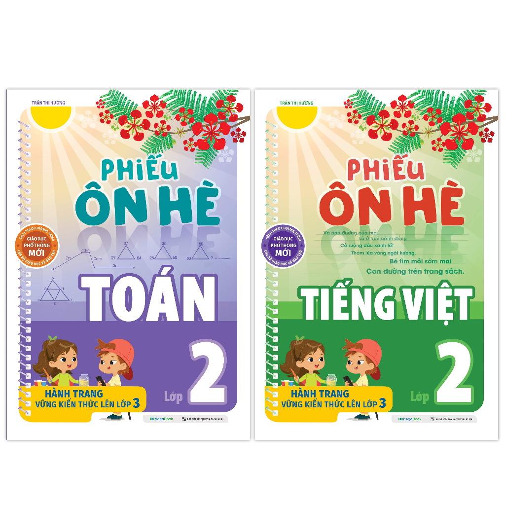 Sách Combo Phiếu ôn hè Toán và Tiếng Việt Lớp 2