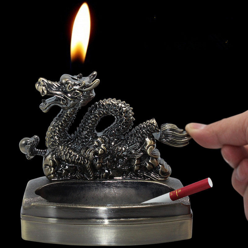 Hột Quẹt Bật Lửa kiêm hình rồng xài gas