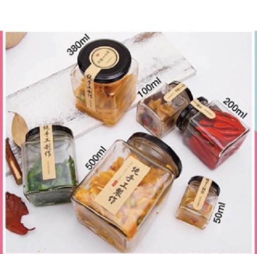 [HCM]Hũ Vuông Thủy Tinh 750ml