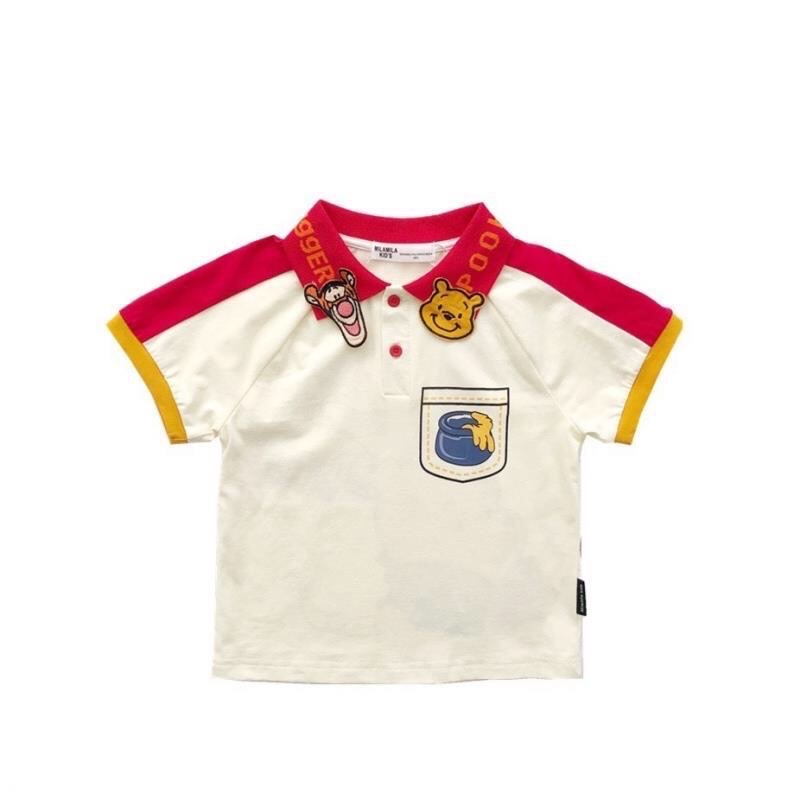 Áo polo họa tiết gấu Pooh (N00764)