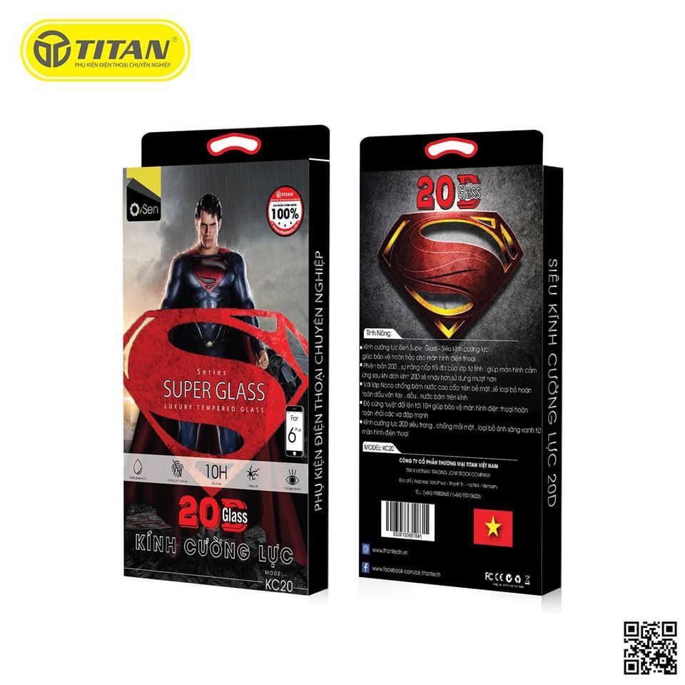KÍNH CƯỜNG LỰC IPHONE FULL MÀN 20D ISEN KC20