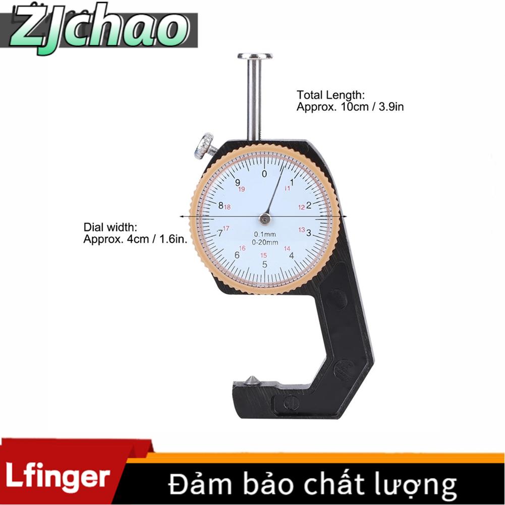 Thickness Gauge Round Dial Accuracy Measuring Tool Flat Pointed Head Range of 0‑20 mm