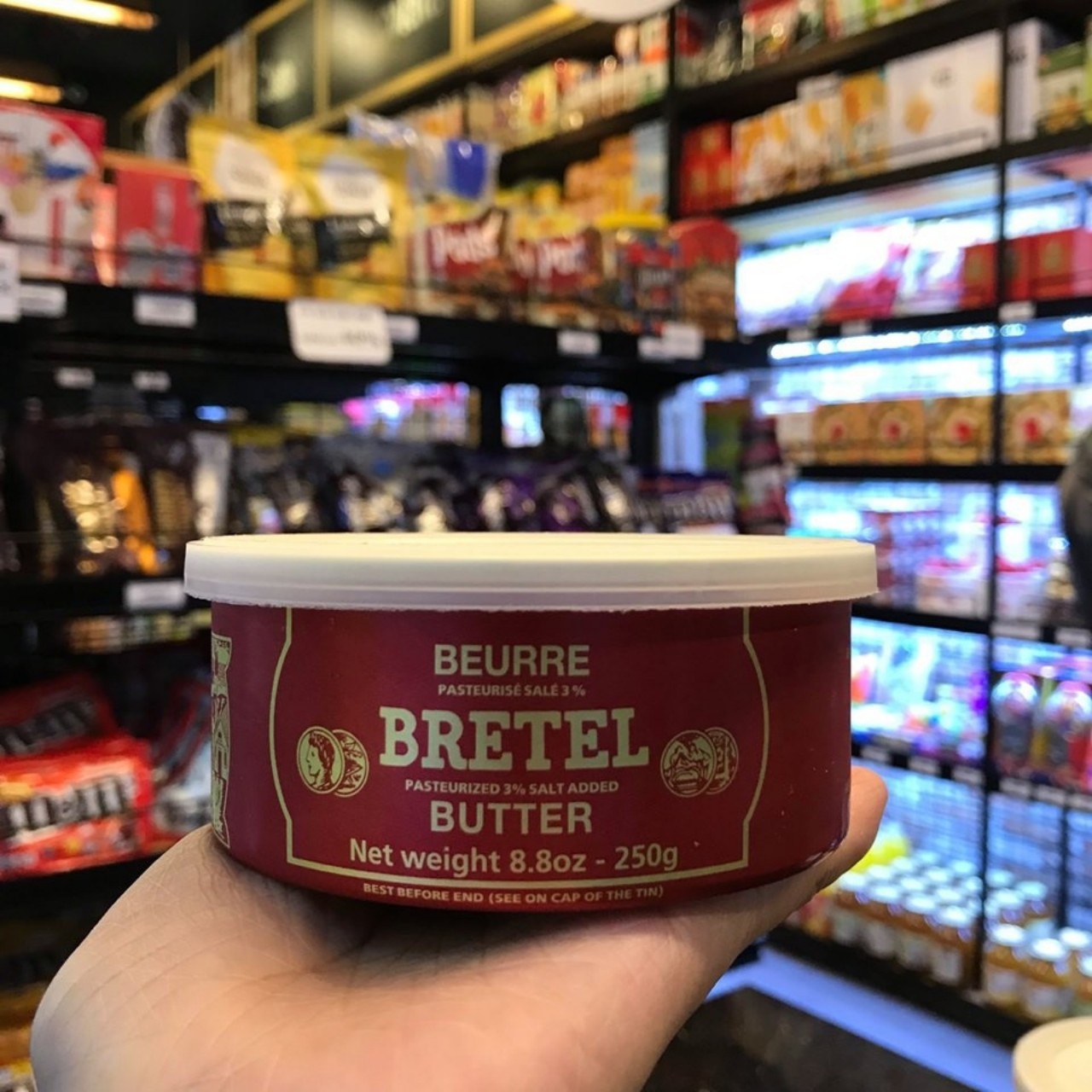 -Bơ mặn Bretel, Bơ đồng tiền Pháp, 250g--