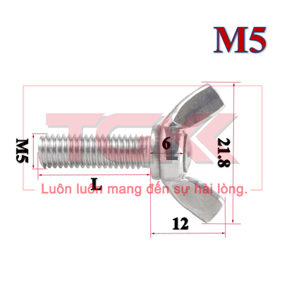 Bulong tai hồng inox 304 M5