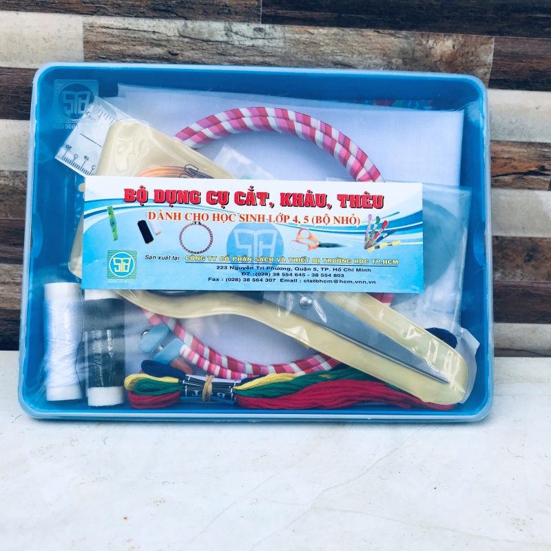 Bộ dụng cụ cắt khâu thêu(bộ nhỏ) lớp 4-5 [Kho sỉ HCM: NHÀ SÁCH - VPP BẢO HÂN]