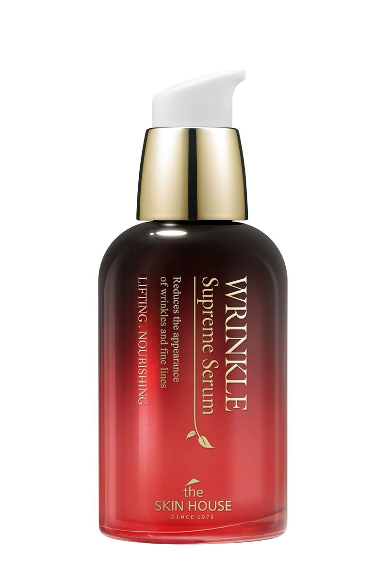Tinh chất thảo dược giúp cải thiện lão hóa da do tác động của môi trường the skin house wrinkle supreme serum