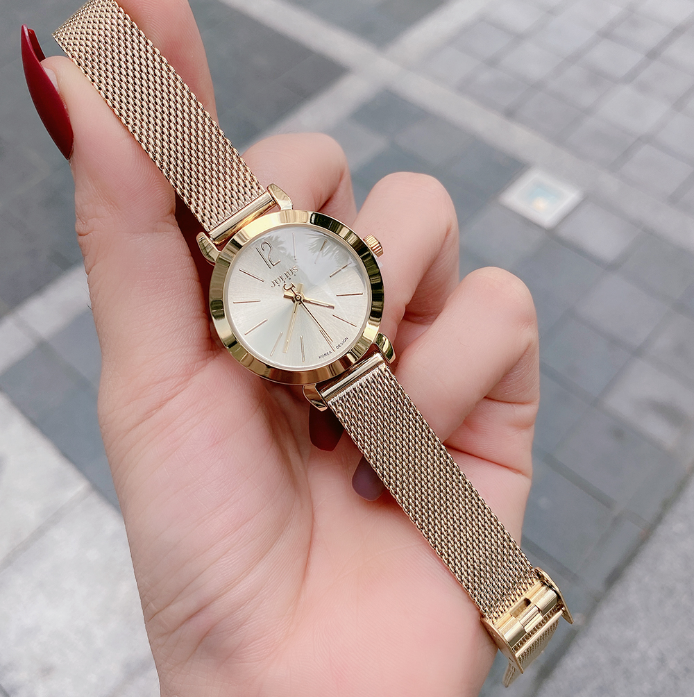 Đồng hồ nữ Julius Hàn Quốc JA-732 dây thép