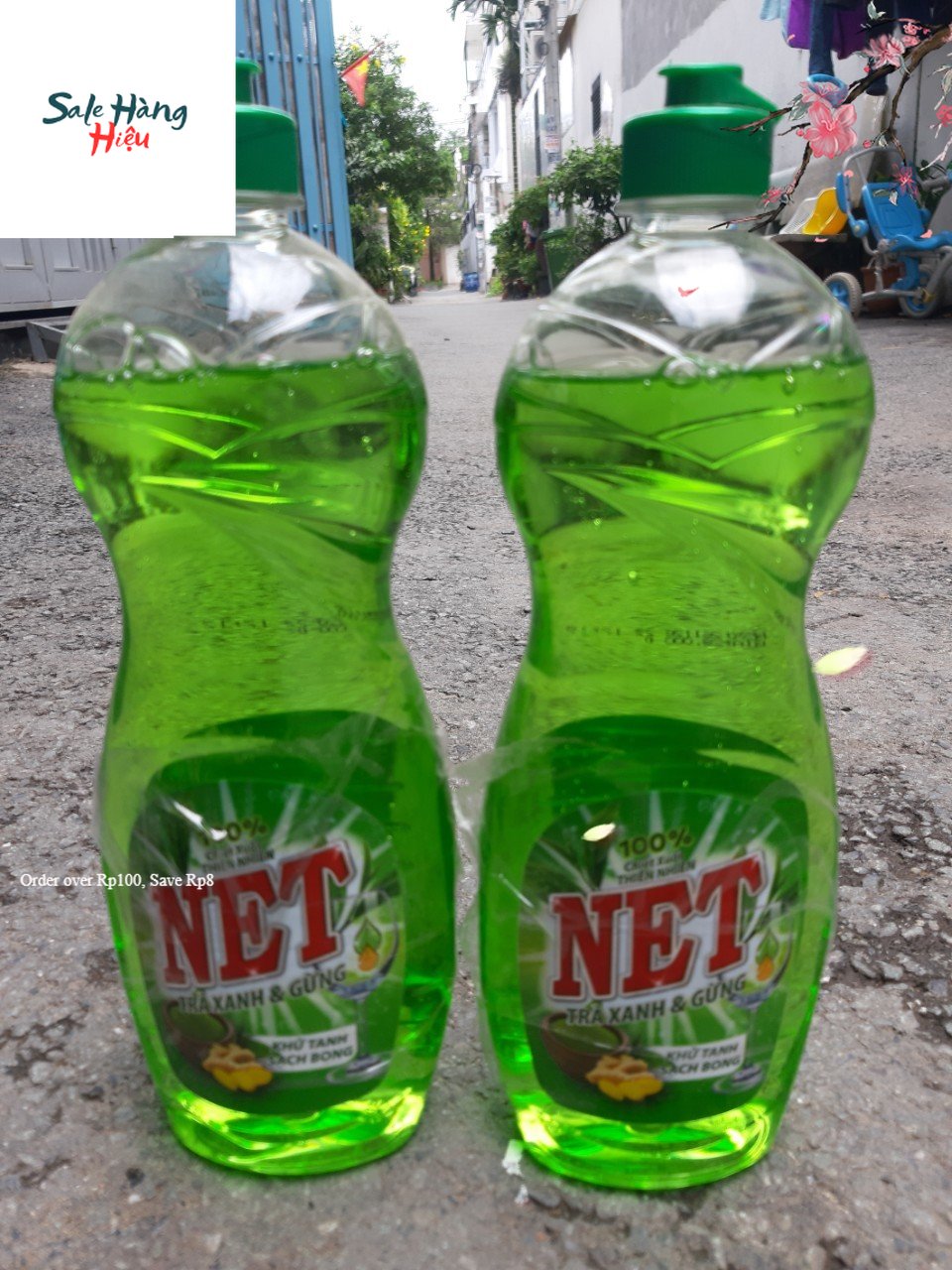 Combo 2 Chai Nước Rửa chén NET đậm đặc trà gừng (750g /chai)