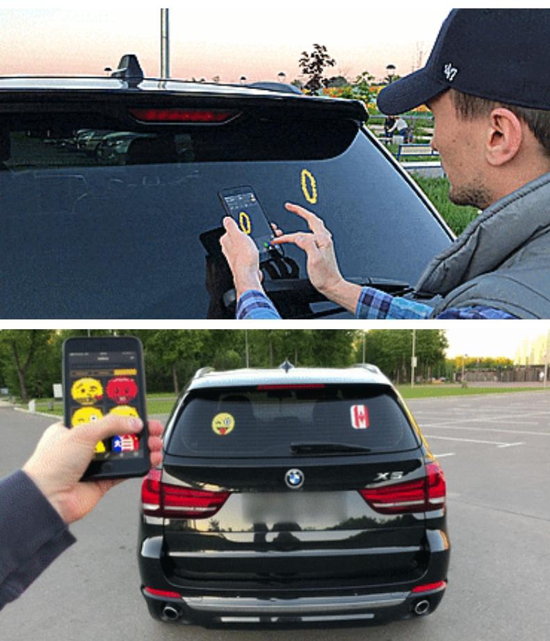 It smart - Đèn Led Emoji Xe Ô Tô