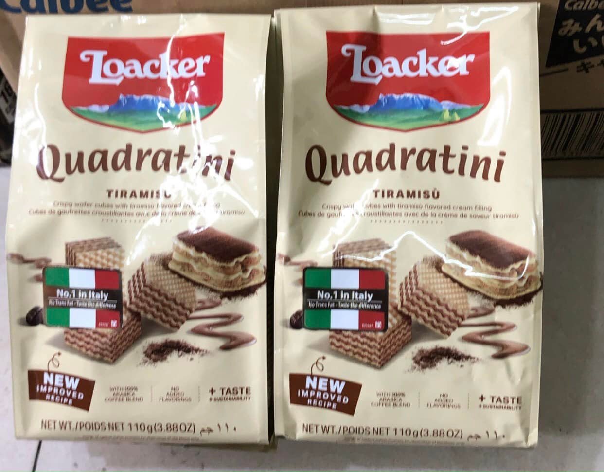 [NEW THÁNG 12/2026]Bánh Xốp Ý Loacker Quadratini 125g - 8 Vị