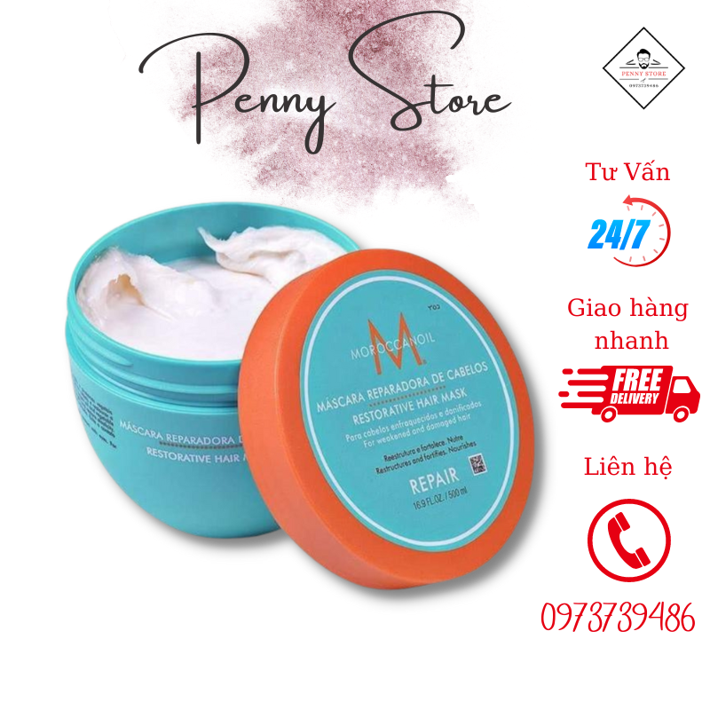 Kem Hấp Ủ Tóc MOROCCANOIL- Phục Hồi Tóc Hư Tổn