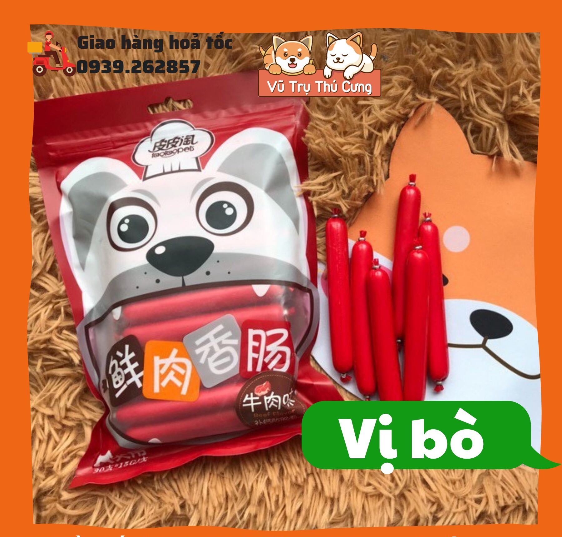 Taoypet pet sausage bag 30 trees large dog cat sausage