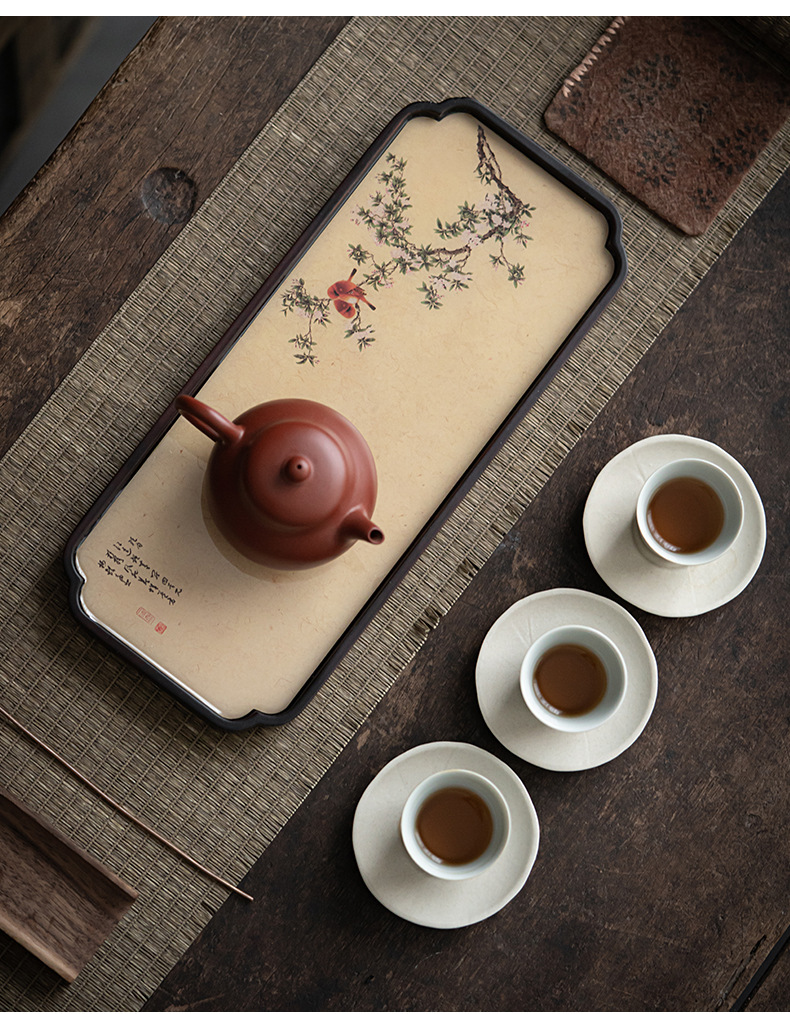 Khay Trà Thủ Công Bằng Tre Già Cao Cấp