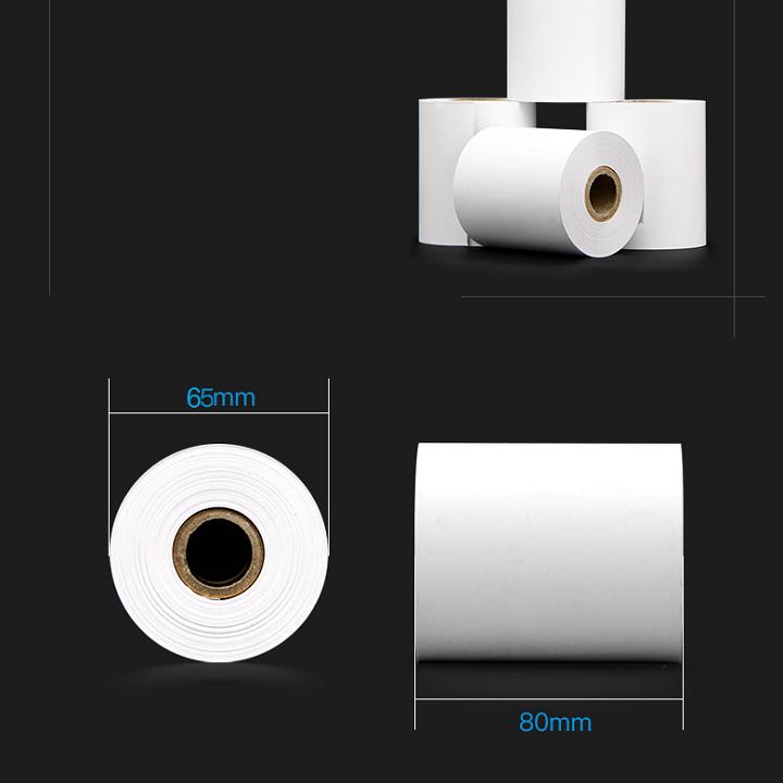 5 Cuộn Giấy In Nhiệt K80 Phi 65 (80x65mm)