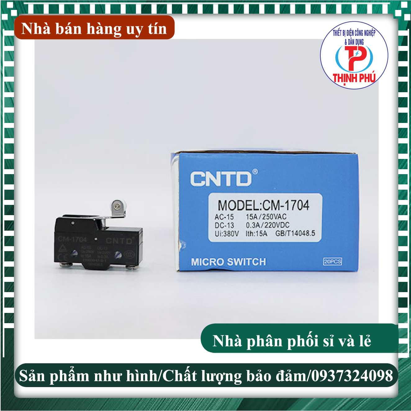 Công tắc hành trình cm-1704 cntd (công tắc tủ quần áo cm-1704)