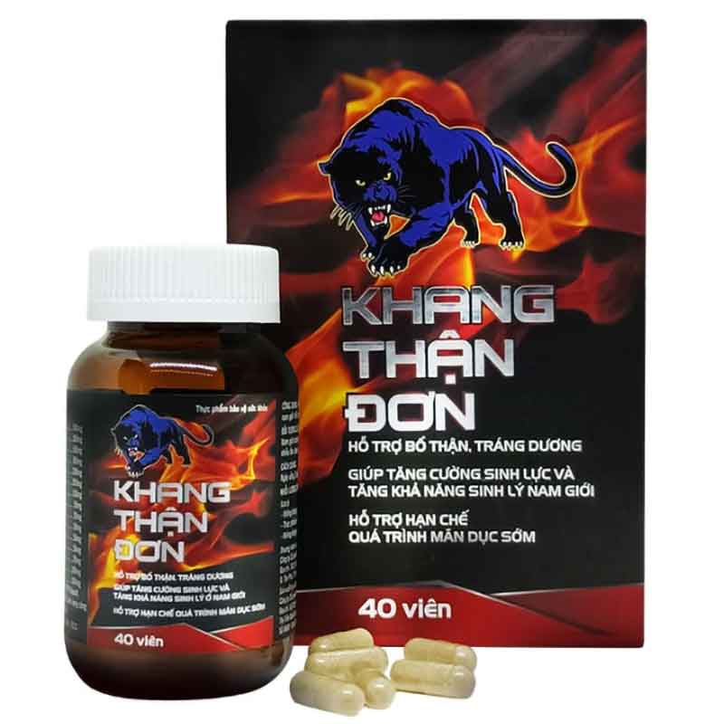 Khang Thận Đơn, hỗ trợ bổ thận, tráng dương, giúp tăng cường sinh lực (Hộp 40 viên)