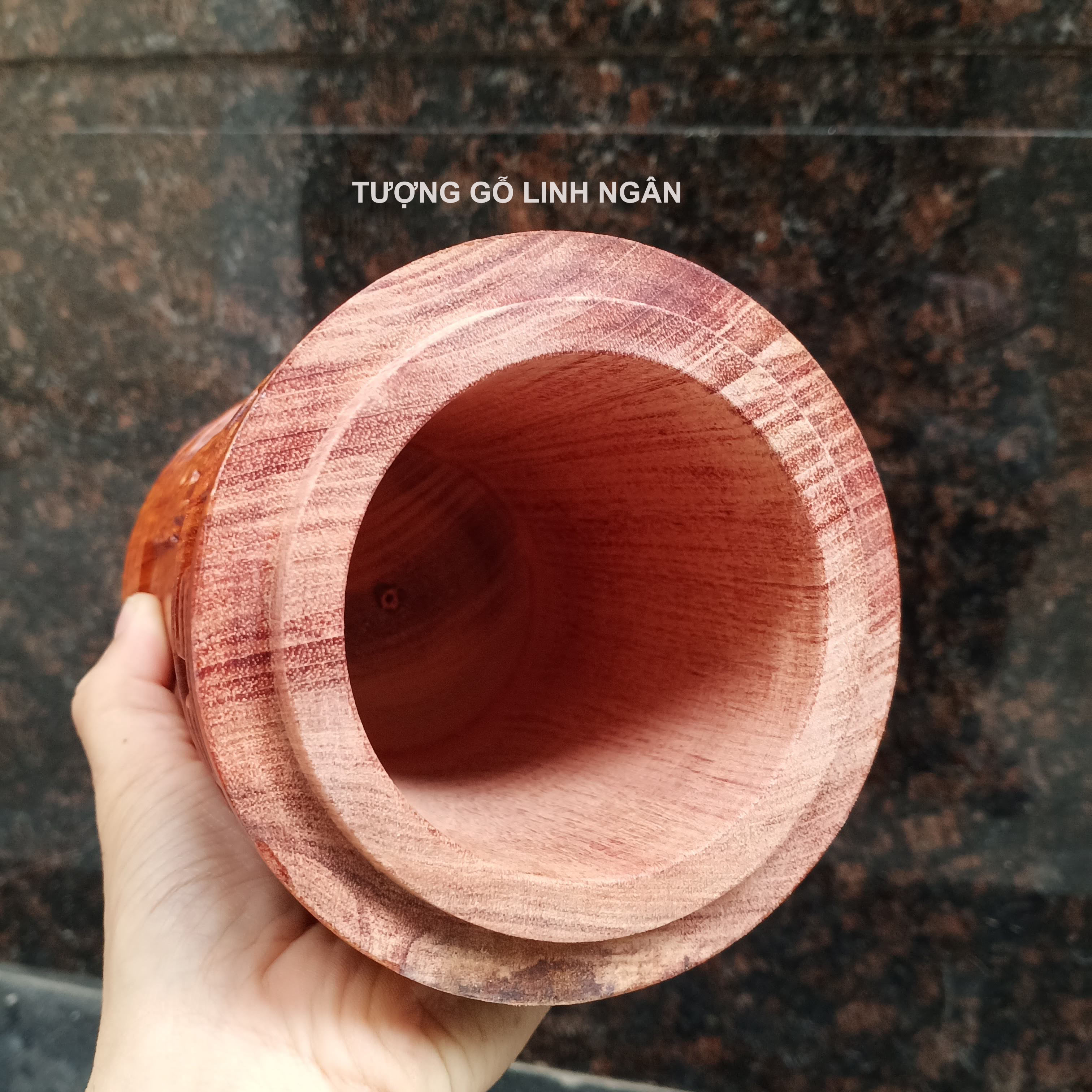 Hộp đựng chè gỗ hương - hộp trà (đục mã đáo thành công)