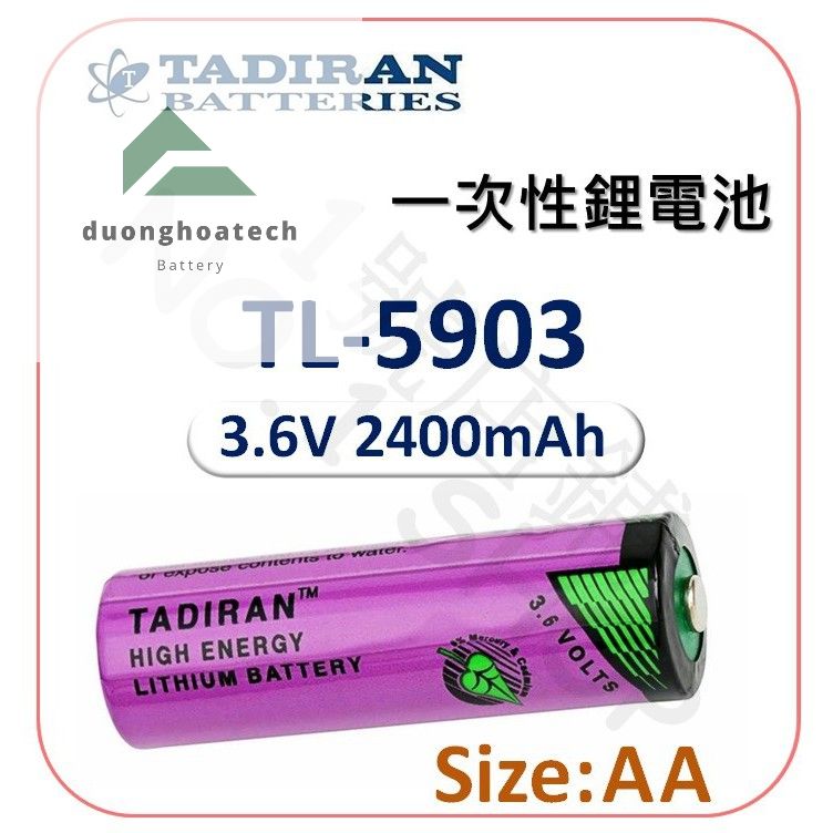 Pin nuôi nguồn tadiran tl-5903 lithium 3.6v size aa 2400mah sl-360 sl-560 sl-760 sl-860 plc siemens
